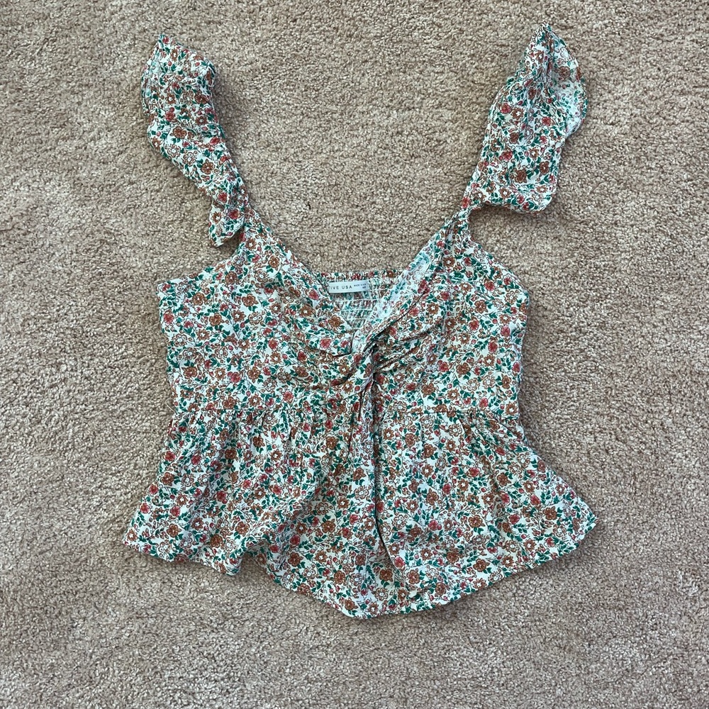 floral cute top